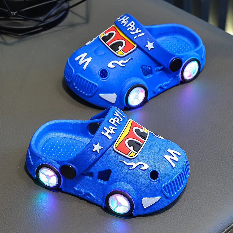 New Boys'  Light Slippers crazy car
