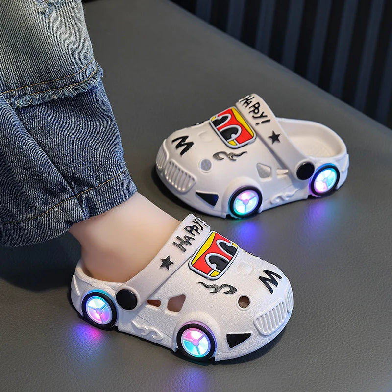 New Boys'  Light Slippers crazy car