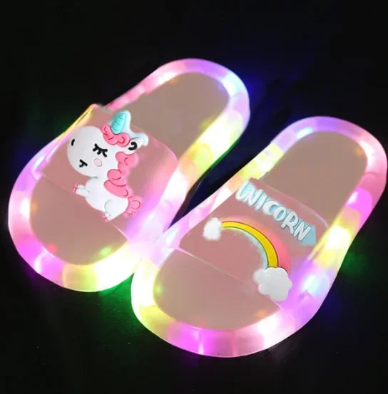 Unicorn lighted Slippers Boys & Girls