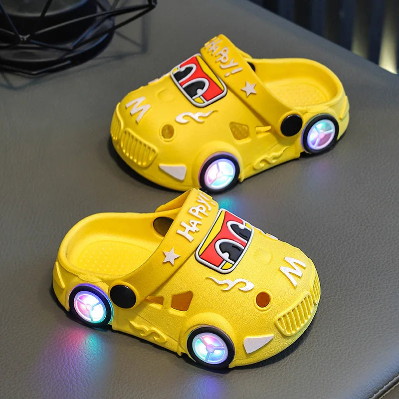 New Boys'  Light Slippers crazy car
