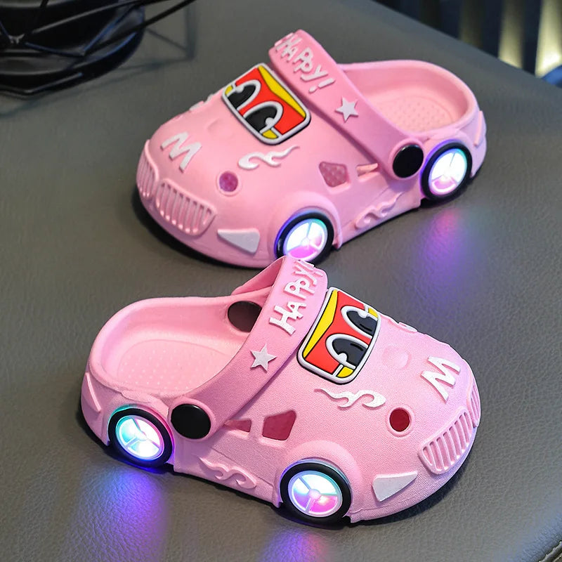 New Boys'  Light Slippers crazy car