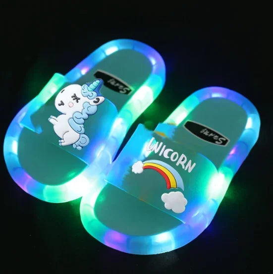 Unicorn lighted Slippers Boys & Girls