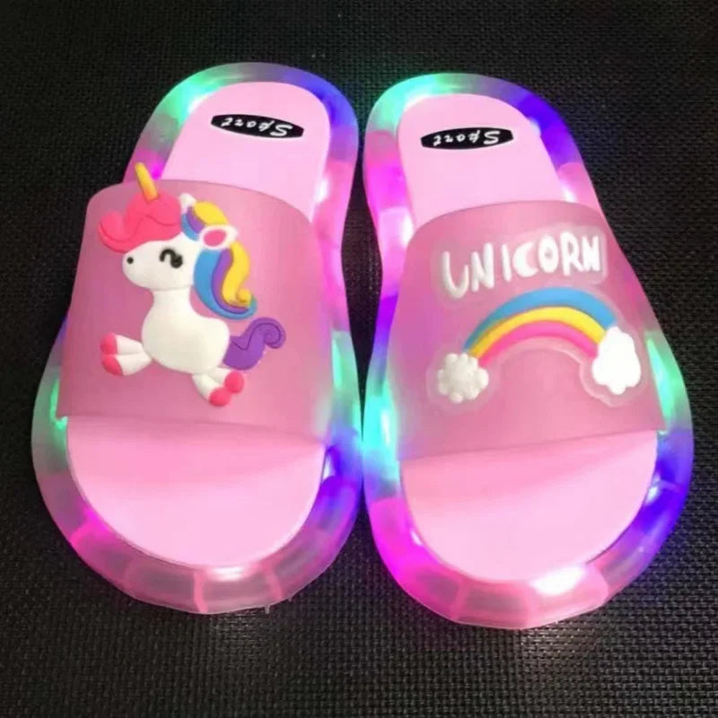 Unicorn lighted Slippers Boys & Girls
