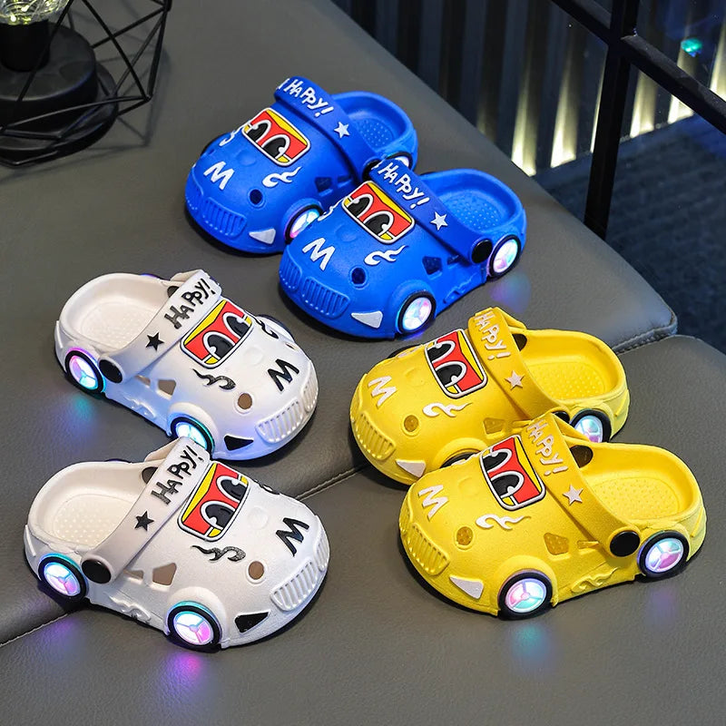 New Boys'  Light Slippers crazy car