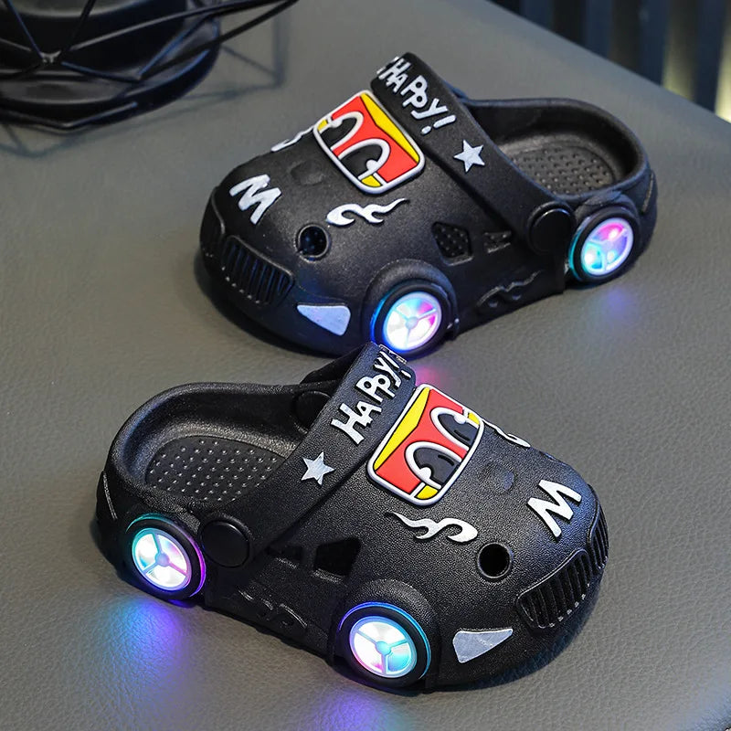New Boys'  Light Slippers crazy car